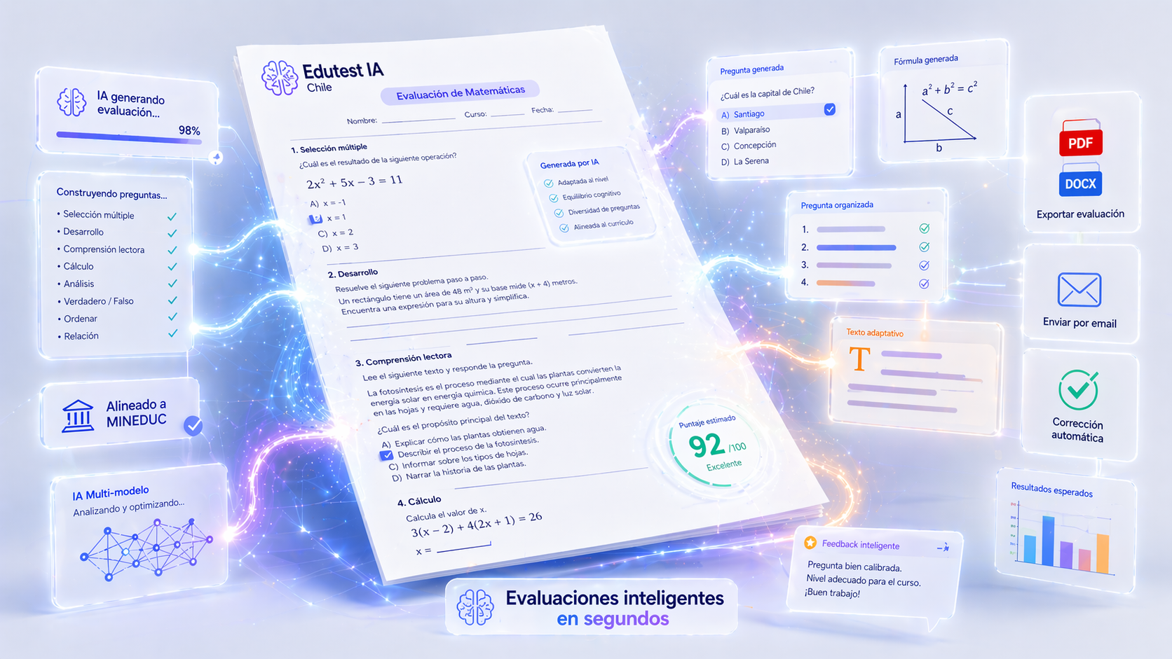 Exportación profesional en PDF y Word